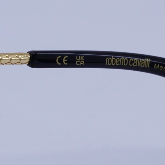 Roberto Cavalli SRC008V 400P Sunglasses Gold Aviator Frame, Polarized Lenses - Picture 6 of 11